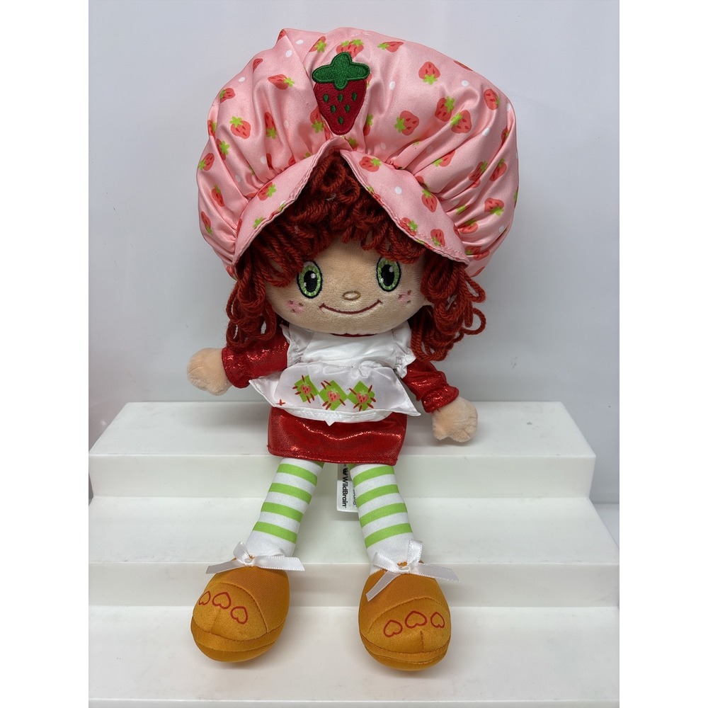 Strawberry Shortcake Retro Soft 14" Plush Yarn Hair Rag Doll VTG Inspired‎ Toy